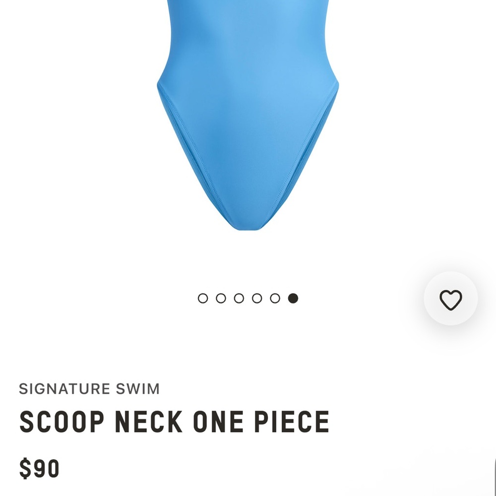 SKIMS Blue Scoop Neck One Piece